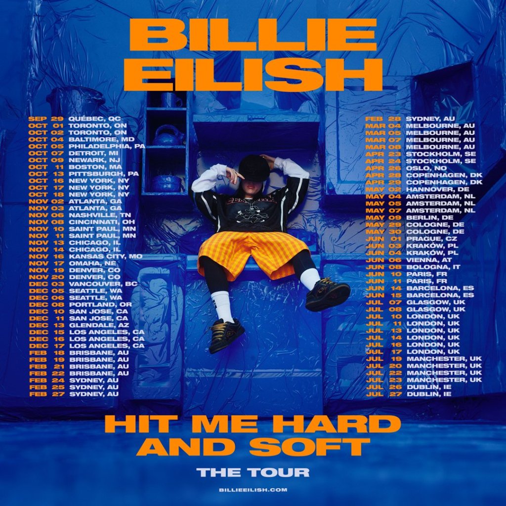 Billie Eilish Unveils “Hit Me Hard and Soft: The Tour” - Glasse